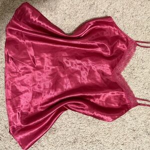 Flora Nikrooz Fuchsia Satin Chemise